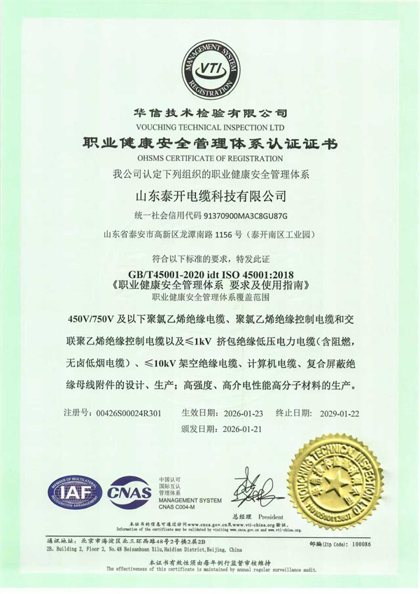 職業(yè)健康安全管理體系